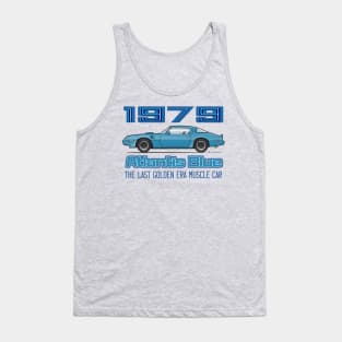 Factory Colors-Atlantis Blue w. Blue Graphics Tank Top